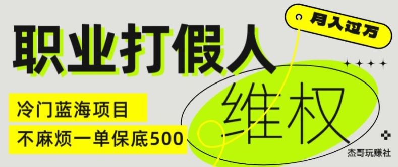 职业打假人电商维权揭秘，一单保底500，全新冷门暴利项目【仅揭秘】-柯南聊项目