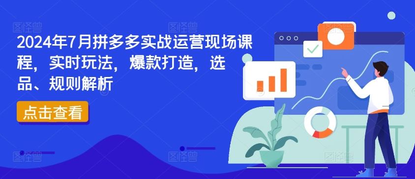 2024年7月拼多多实战运营现场课程，实时玩法，爆款打造，选品、规则解析-柯南聊项目