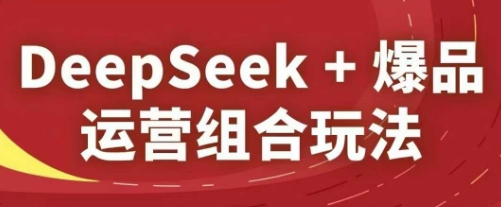 DeepSeek+爆品运营组合玩法，2025淘系精品课-柯南聊项目