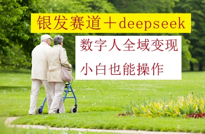 银发赛道+deepseek数字人全域变现，小白也能操作-柯南聊项目