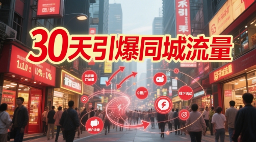 30天引爆同城流量：团购篇 认知篇 流量篇 来客篇 达人篇 老板人设IP篇 投流篇-柯南聊项目