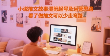 小说推文故事混剪起号及运营思路，看了做推文可以少走弯路-柯南聊项目