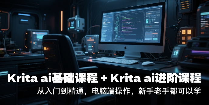 krita ai基础课程+Krita ai进阶课程，从入门到精通，电脑端操作，新手老手都可以学-柯南聊项目