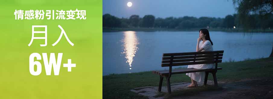 情感粉引流变现实操课：单月变现6w+，情感粉引流变现实操课-柯南聊项目