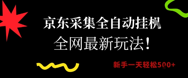 京东采集全自动挂G项目，全网最新玩法新手一天轻松5张【揭秘】-柯南聊项目