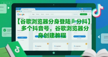 谷歌浏览器分身登陆多个抖音号，谷歌浏览器分身创建教程-柯南聊项目
