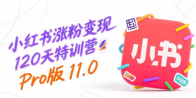 小红书涨粉变现120天特训营Pro版11.0：从0到1掌握平台运营,内容制作和变现-柯南聊项目