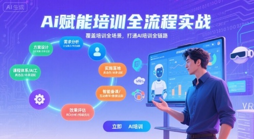 AI赋能培训全流程实站，覆盖培训全场景，打通 Al培训全链路-柯南聊项目