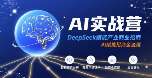 AI实战营：DeepSeek赋能产业商业招商，AI赋能招商全流程-柯南聊项目