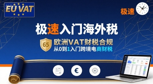 极速入门海外税，欧洲VAT财税合规，从0到1入门跨境电商财税-柯南聊项目
