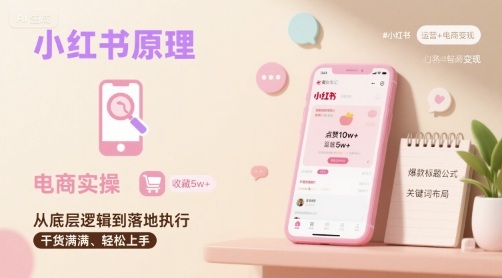 小红书原理以及详细实操流程，小红书电商教程-柯南聊项目