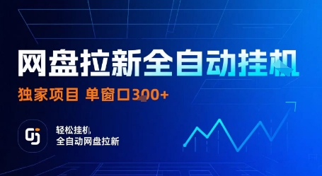 网盘拉新全自动挂G，独家项目，全自动运行完成拉新做任务，单窗口3张+【揭秘】-柯南聊项目