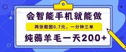 手机项目，二十秒一单，纯薅羊毛一天2张+做就有【揭秘】-柯南聊项目