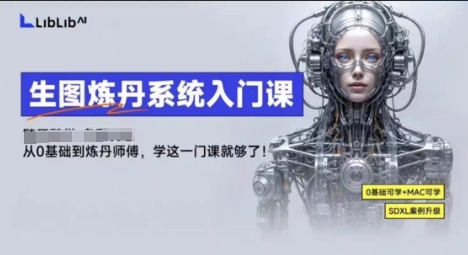 LibLibAI哩布哩布生图炼丹系统入门课，从生图到炼丹，只学这一门就够了-柯南聊项目