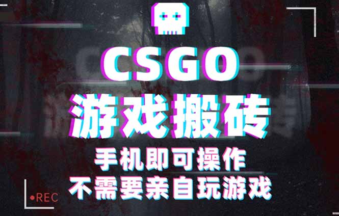 CSGO游戏挂机捡漏，单日扫货500+，年底小高峰上车可吃肉，手机即可操作…-柯南聊项目