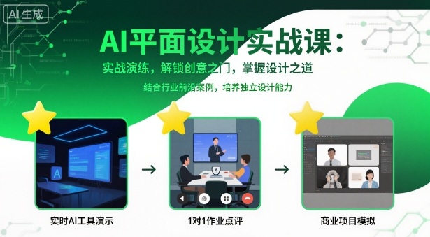 AI平面设计实战课，实战演练，解锁创意之门，掌握设计之道-柯南聊项目
