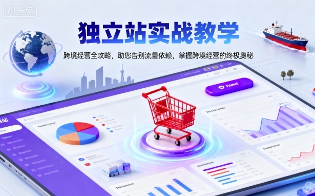 独立站实战教学，跨境经营全攻略，助您告别流量依赖，掌握跨境经营的终极奥-柯南聊项目