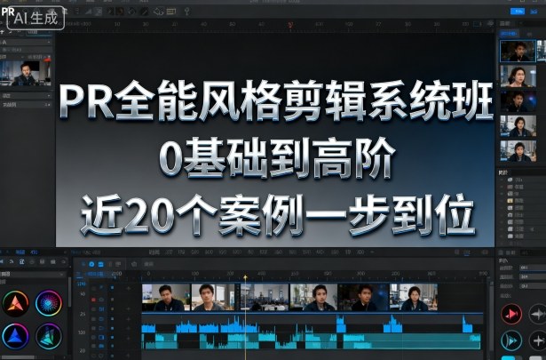 PR全能风格剪辑系统班，0基础到高阶，近20个案例一步到位-柯南聊项目