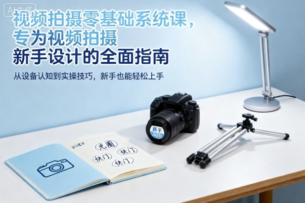 视频拍摄零基础系统课，专为视频拍摄新手设计的全面指南-柯南聊项目