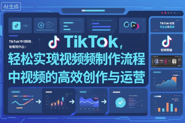 TikTok中视频制做流程，轻松实现Tk中视频的高效创作与运营-柯南聊项目