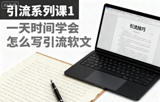 引流系列课1，一天时间学会怎么写引流软文-柯南聊项目