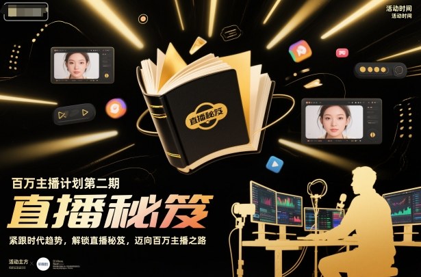 百万主播计划第二期，紧跟时代趋势，解锁直播秘笈，近向百万主播之路-柯南聊项目