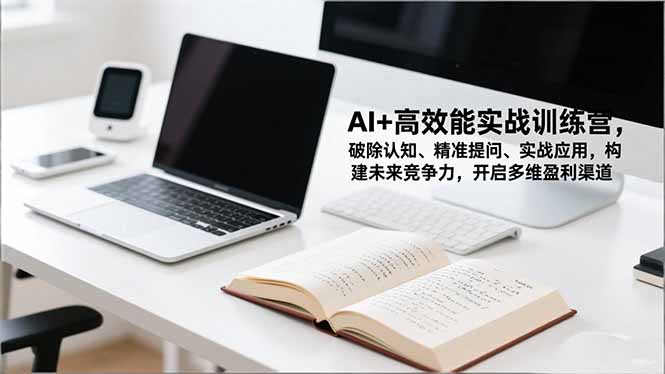 AI+高效能实战训练营，破除认知、精准提问、实战应用，构建未来竞争力，开启多维盈利渠道-柯南聊项目