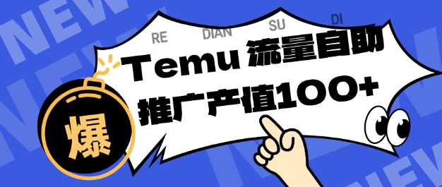 专注于Temu商家提供精准曝光浏览量，助力店铺排名提升和转化，单机日收入80-130【揭秘】-柯南聊项目