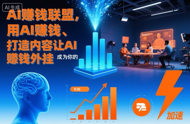 AI賺钱联盟，用AI賺钱、打造内容让AI成为你的賺钱外挂-柯南聊项目