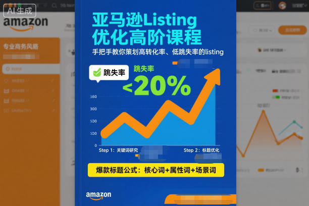 亚马逊Listing优化高阶课程，手把手教你策划高转化率、低跳失率的listing-柯南聊项目