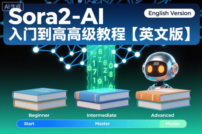 Sora2-AI入门到高级教程【英文版】-柯南聊项目
