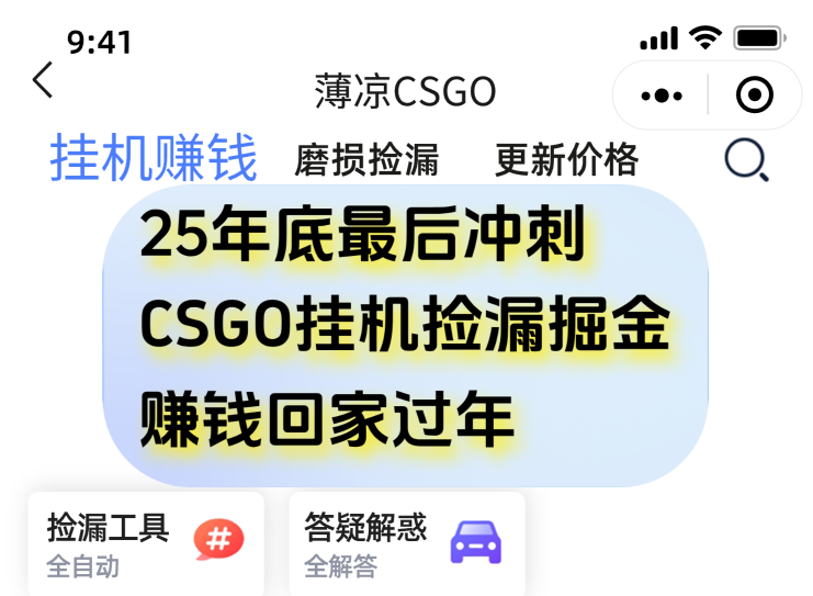 用CSGO游戏挂机捡漏掘金赚钱掘金，一部手机轻松日入500+-柯南聊项目