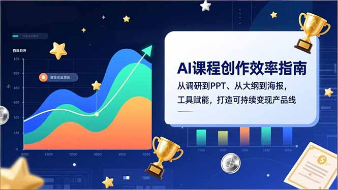 AI课程创作效率指南，从调研到PPT、从大纲到海报，工具赋能，打造可持续变现产品线-柯南聊项目