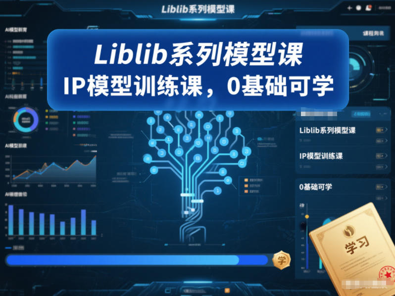 Liblib系列模型课，IP模型训练课，0基础可学-柯南聊项目