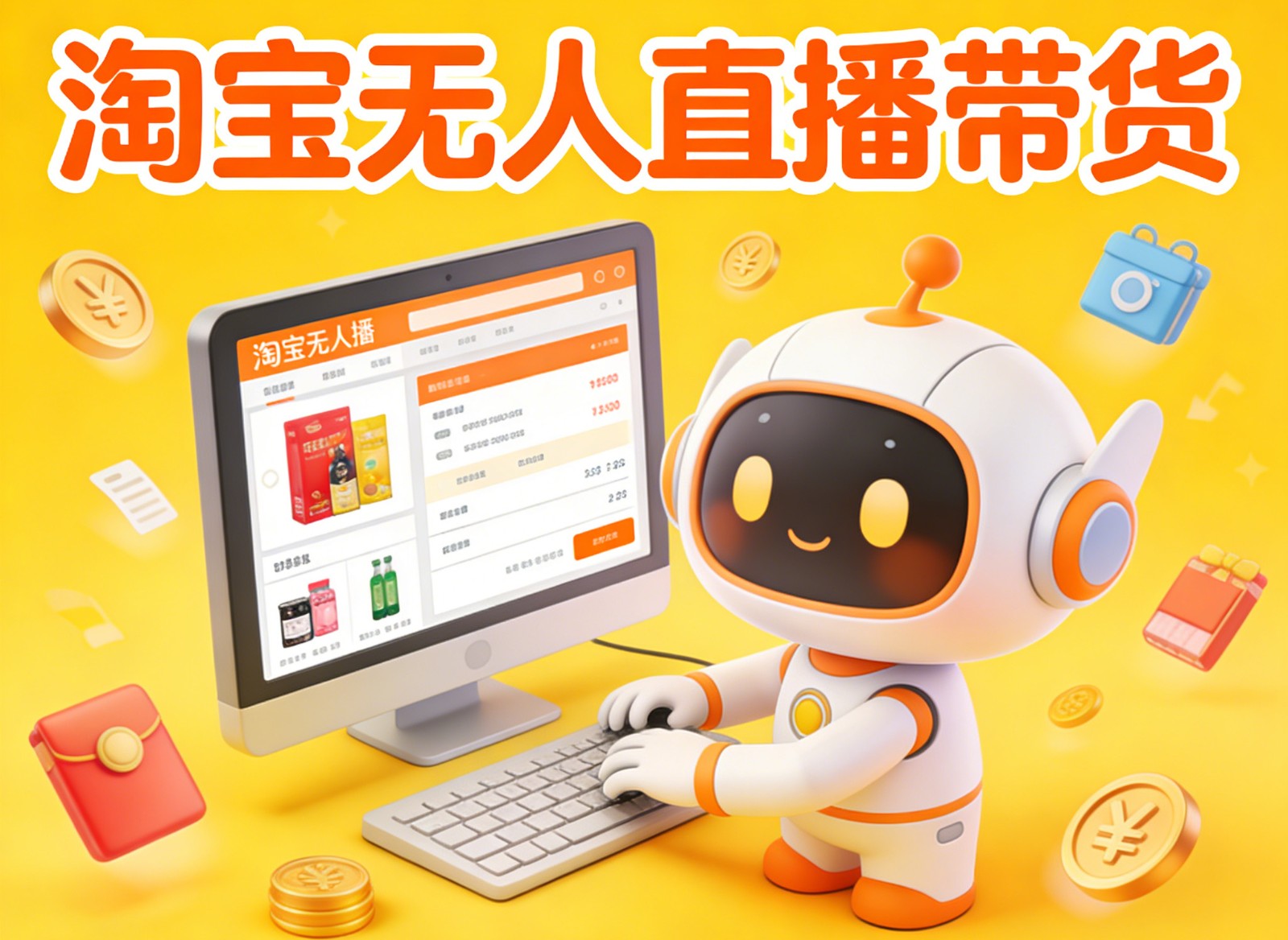 淘宝无人直播带货，24小时自动卖货，月佣金1W+，不违规不封号，不用露脸-柯南聊项目