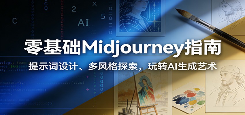 零基础Midjourney指南：提示词设计、多风格探索，玩转AI生成艺术-柯南聊项目