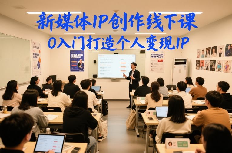 新媒体IP创作线下课，0入门打造个人变现IP-柯南聊项目