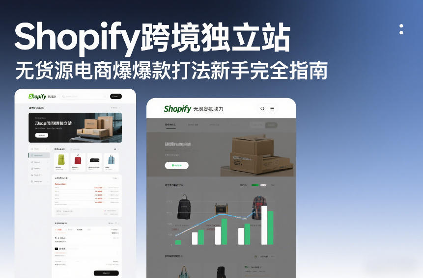 Shopify跨境独立站无货源电商爆款打法新手完全指南-柯南聊项目