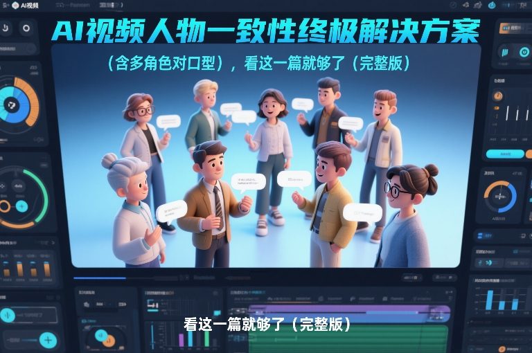 AI视频人物一致性终极解决方案(含多角色对口型)，看这一篇就够了(完整版)-柯南聊项目