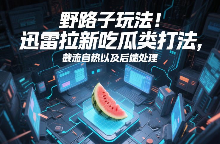 野路子玩法！迅雷拉新吃瓜类打法，截流自热以及后端处理-柯南聊项目