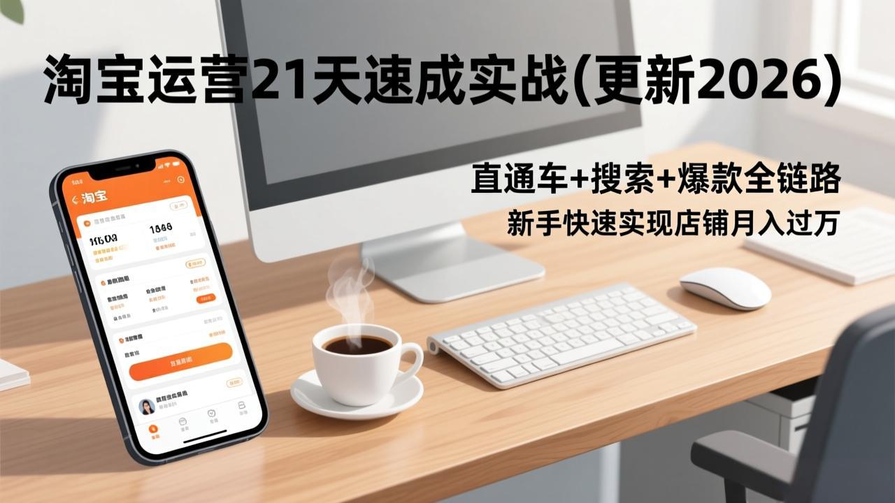 淘宝运营21天速成实战(更新2026-柯南聊项目