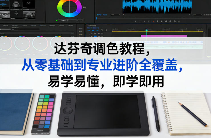 达芬奇调色教程，从零基础到专业进阶全覆盖，易学易懂，即学即用-柯南聊项目