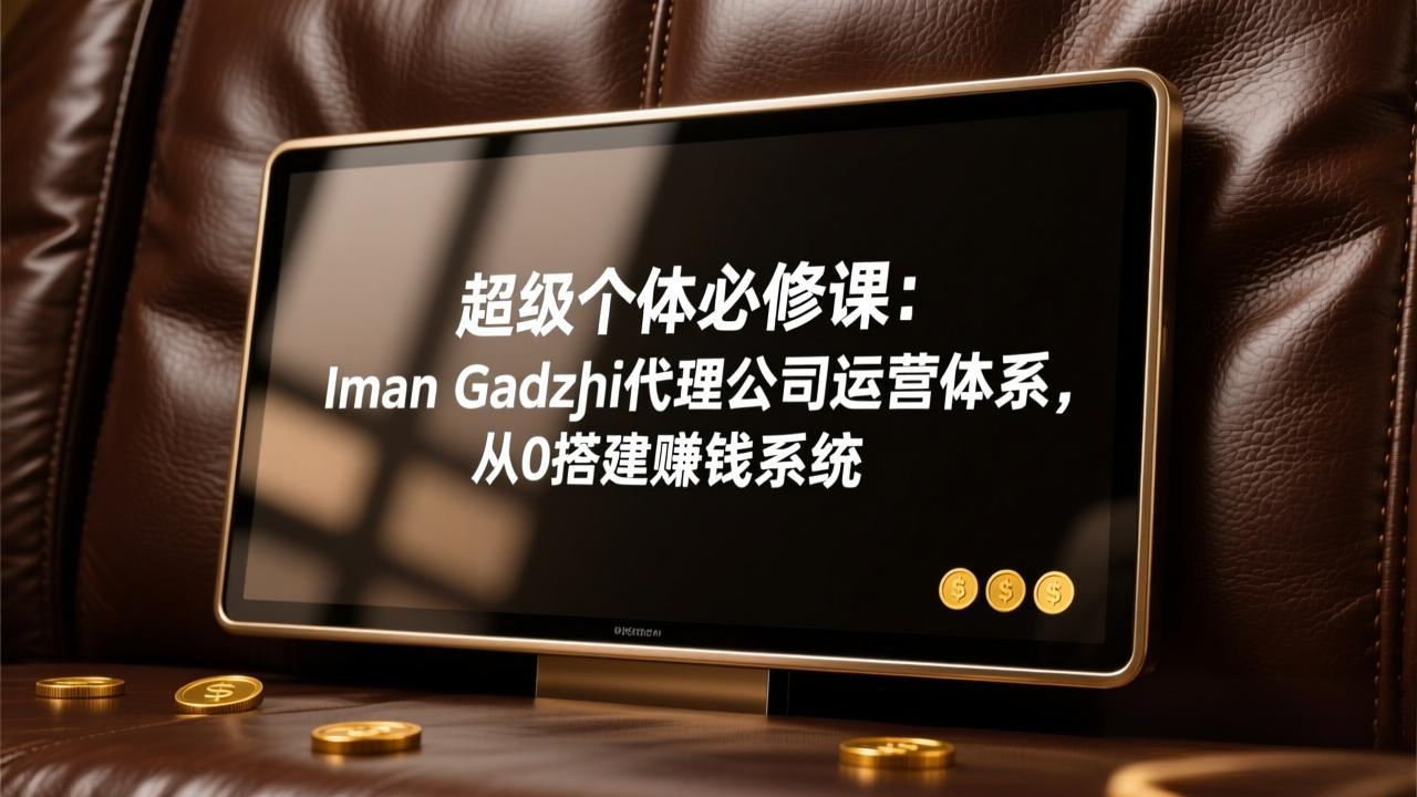 超级个体必修课：Iman Gadzhi代理公司运营体系，从0搭建赚钱系统-柯南聊项目