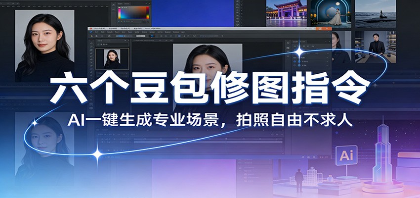 六个豆包修图指令：AI 一键生成专业场景，拍照自由不求人-柯南聊项目