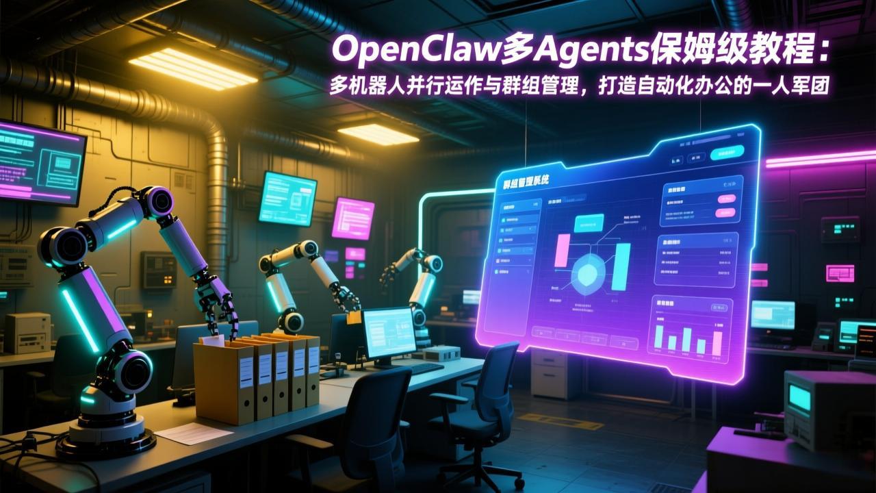 OpenClaw多Agents保姆级教程：多机器人并行运作与群组管理，打造自动化办公的一人军团-柯南聊项目
