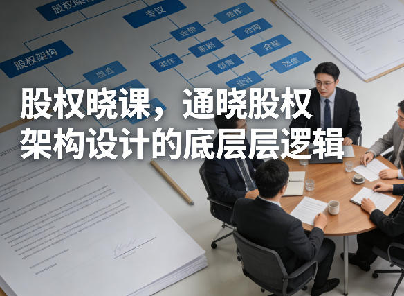 股权晓课，通晓股权架构设计的底层逻辑-柯南聊项目