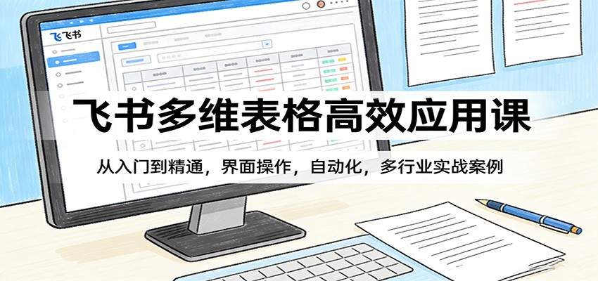 飞书多维表格高效应用课：从入门到精通，界面操作，自动化，多行业实战案例-柯南聊项目