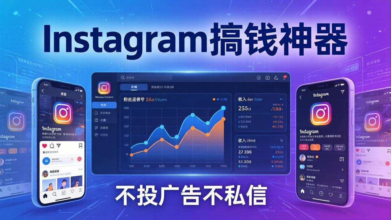 Instagram搞钱神器：月涨6万粉+月入5万刀，不投广告不私信，靠算法+低价产品-柯南聊项目