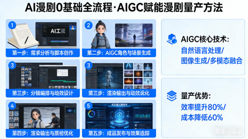AI漫剧0基础全流程，快速掌握AIGC赋能的漫剧量产方法-柯南聊项目