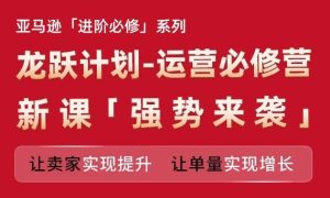亚马逊进阶必修系列，龙跃计划-运营必修营新课，让卖家实现提升 让单量实现增长-柯南聊项目
